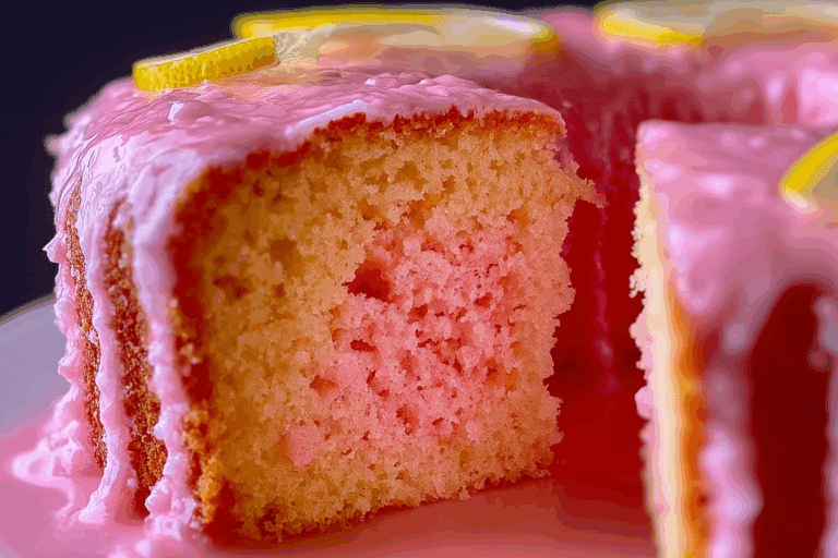 Pink Lemonade Pound Cake