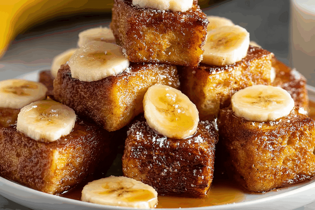 Banana Bread French Toast Bites