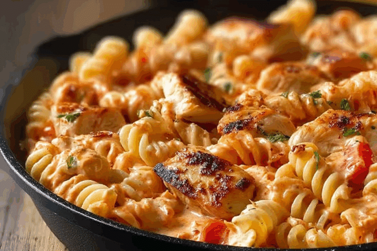 Bold & Zesty Buffalo Ranch Chicken Pasta Skillet