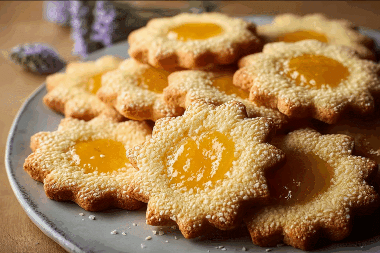 Summer Solstice Sun Cookies with Lemon Curd