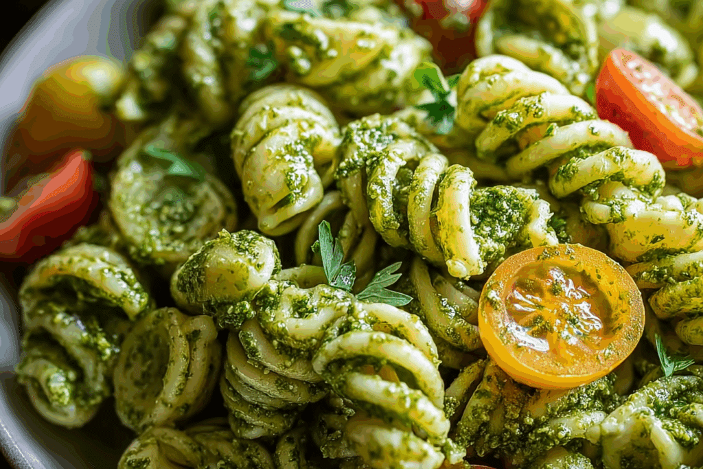 Holiday Pesto Pasta Salad