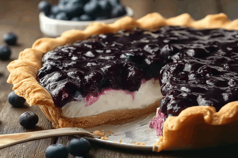 No-Bake Blueberry Pie