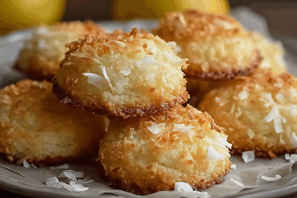 Lemon Coconut Cheesecake Cookies