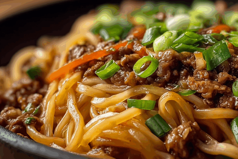 High Protein Mongolian Noodles