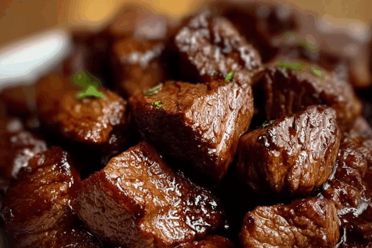 Tender Crockpot Steak Bites