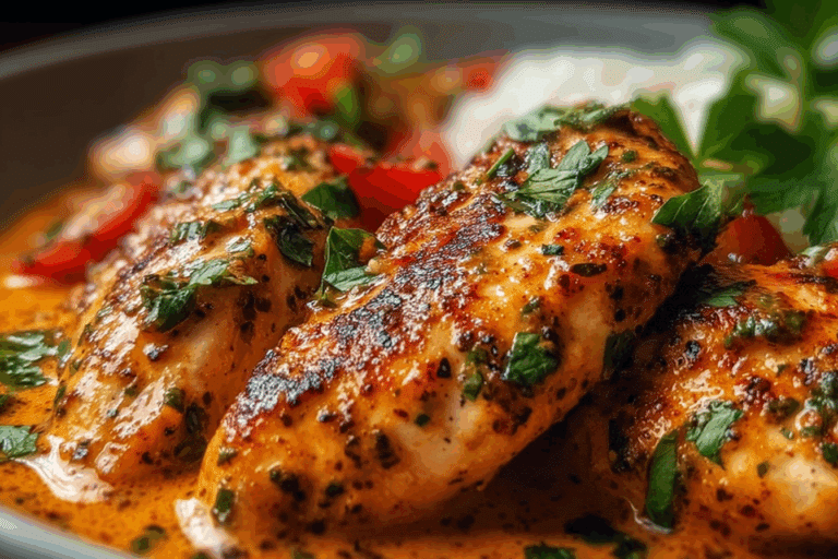 Creamy Red Pesto Chicken