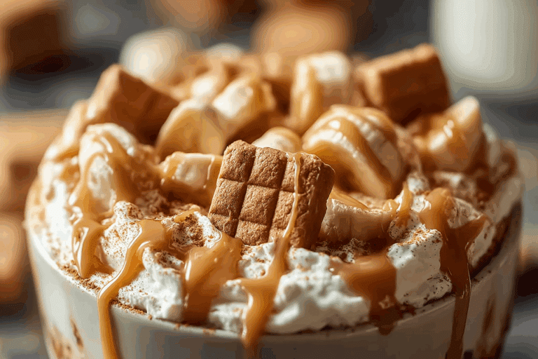 Biscoff Banana Pudding with Dulce de Leche