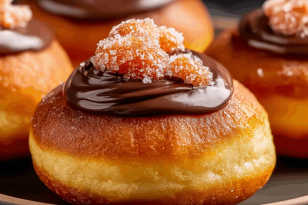Fluffy Brioche Donuts with Creamy Chocolate Filling