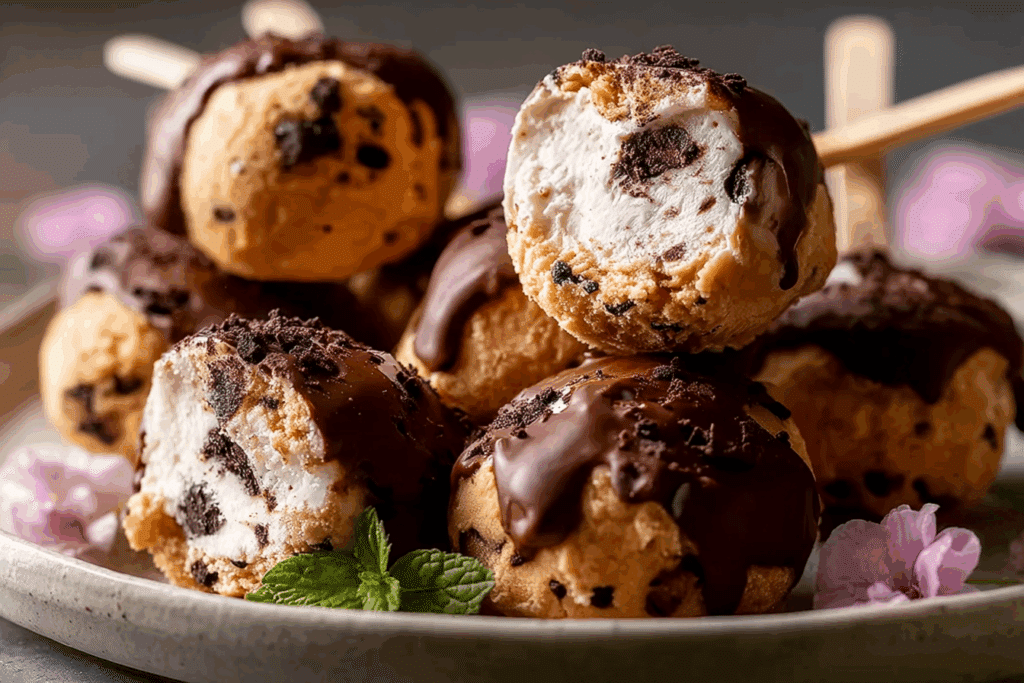 Cookie Dough Ice Cream Bites