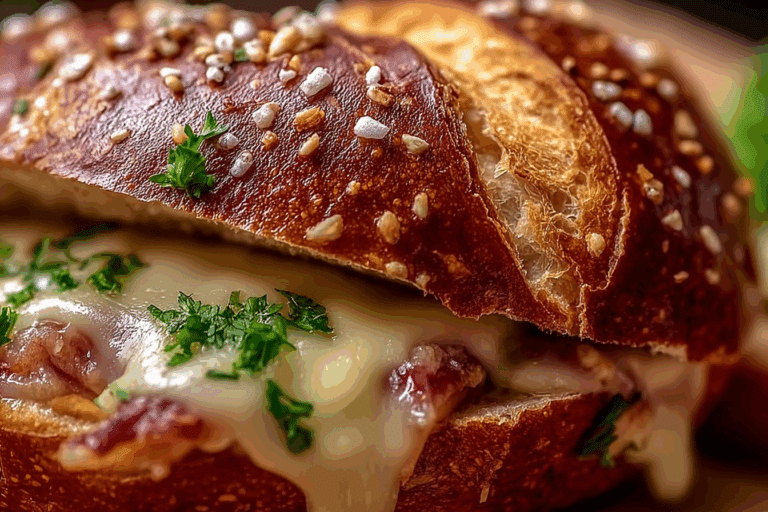 Baked Pretzel Loaf Sandwich
