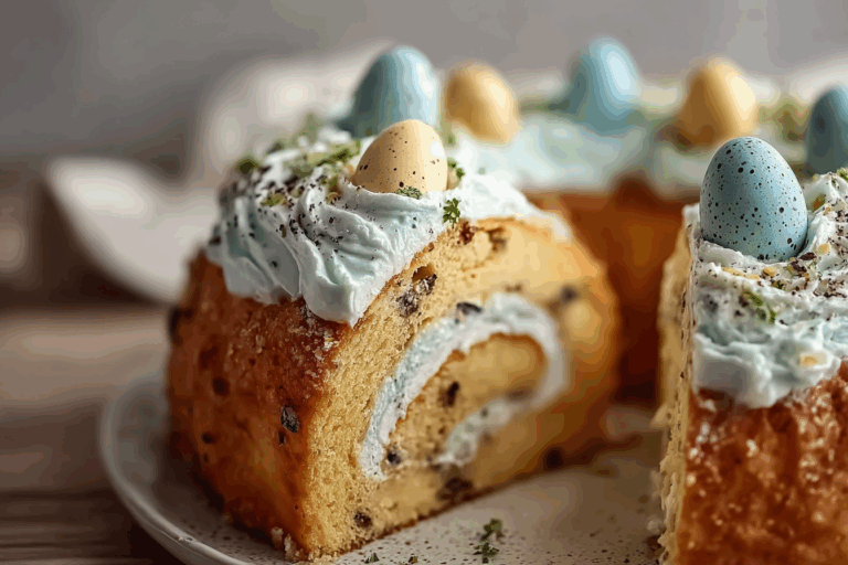 Speckled Robin’s Egg Cake Roll