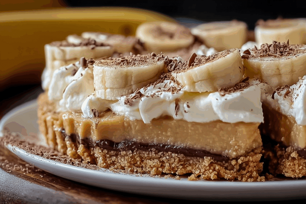 Banoffee Pie with Salted Shortbread Crust