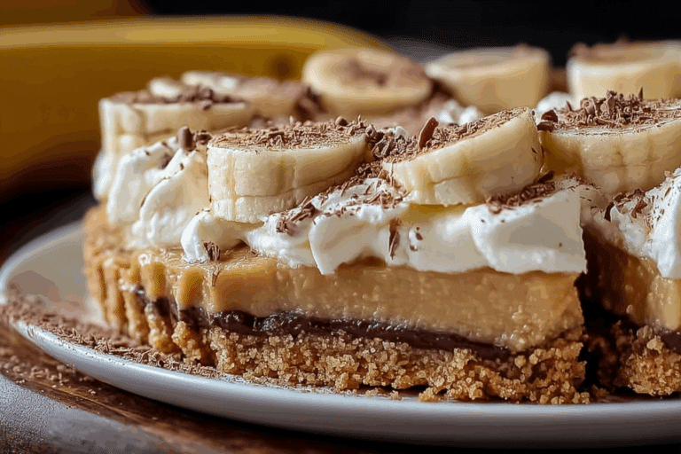 Banoffee Pie with Salted Shortbread Crust