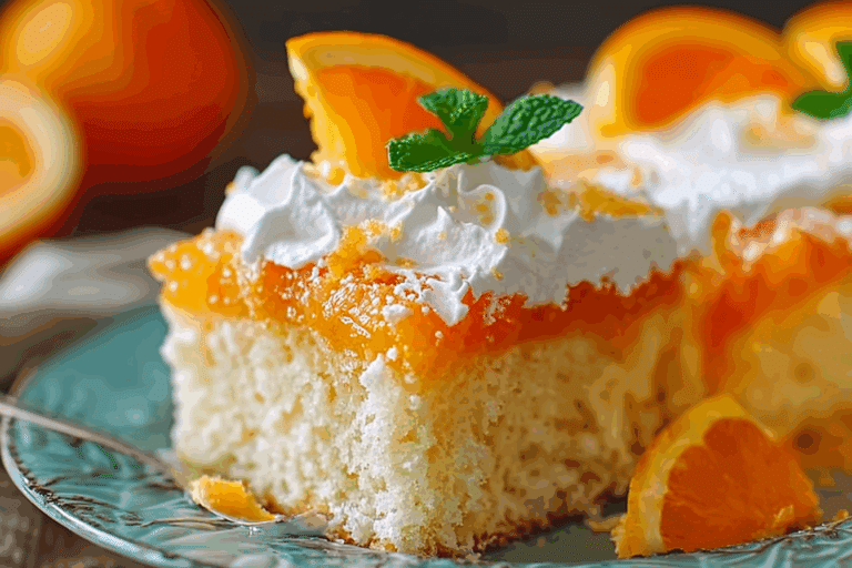 Orange Creamsicle Poke Cake Recipe