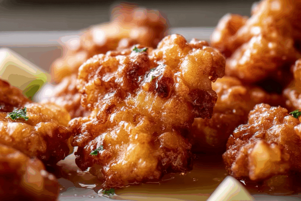 Salted Honeycrisp Fritters