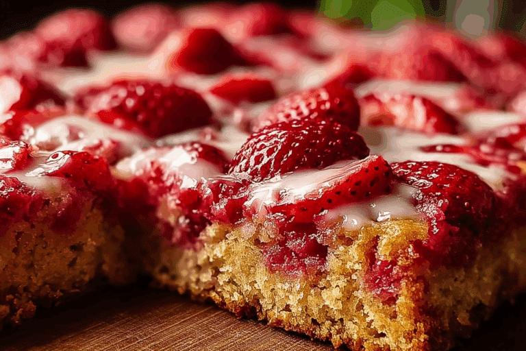 Strawberry Snack Cake (Gluten-Free Option)