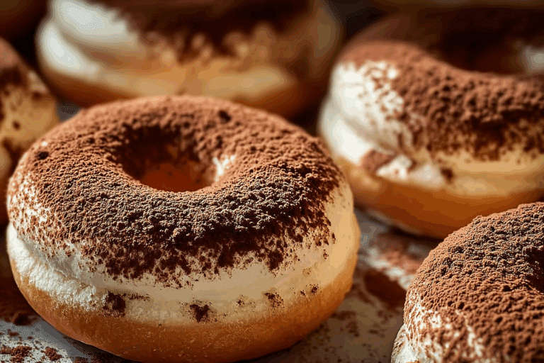 Super Moist Baked Tiramisu Donuts