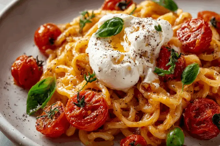 Burst Tomato Burrata Pasta
