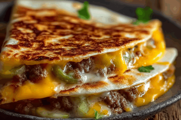 Cheeseburger Quesadillas