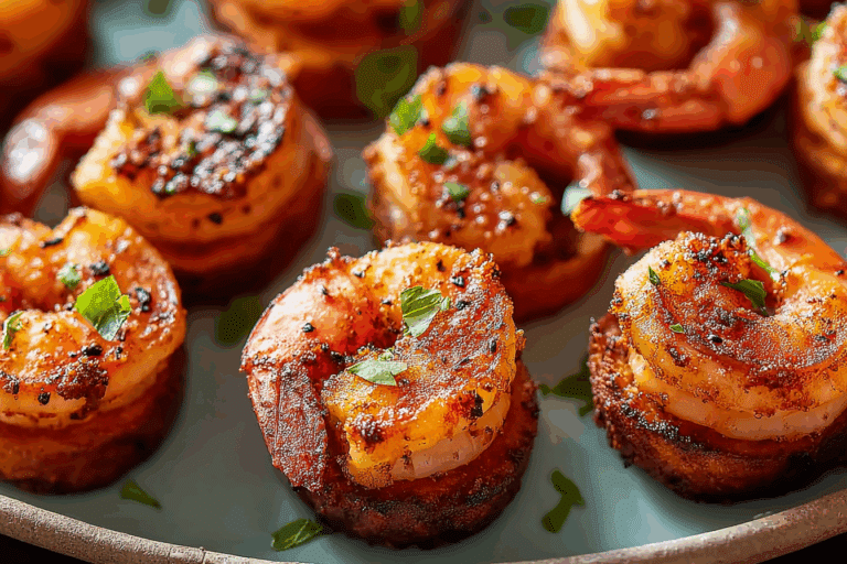 Cajun Shrimp Sweet Potato Bites