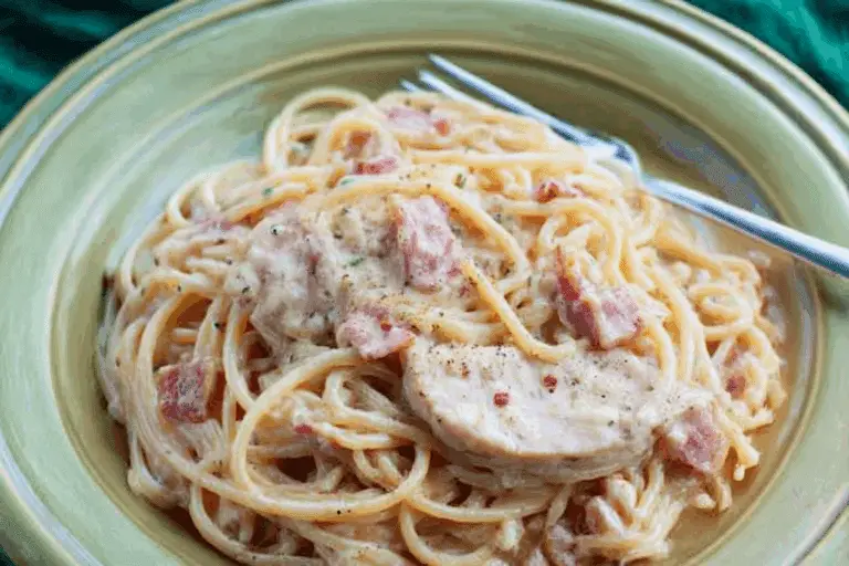 Skinny Chicken Cordon Bleu Pasta