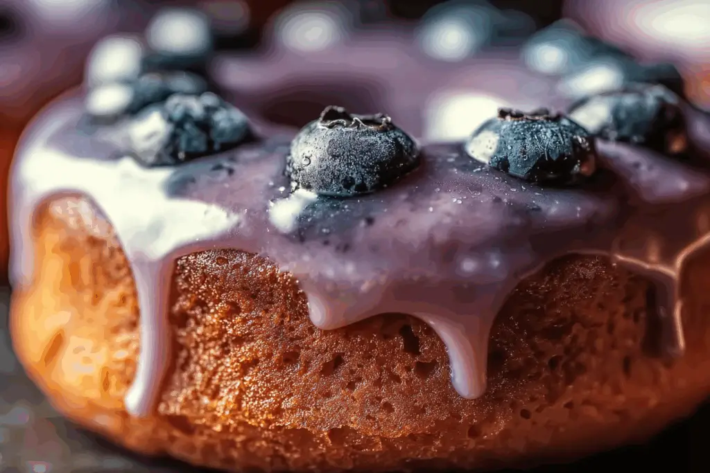 Blueberry Cake Donuts
