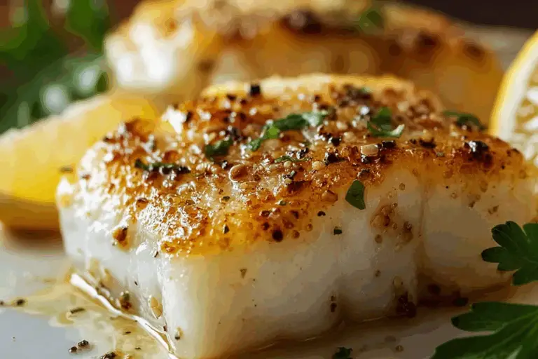 Healthy Lemon Butter Baked Cod