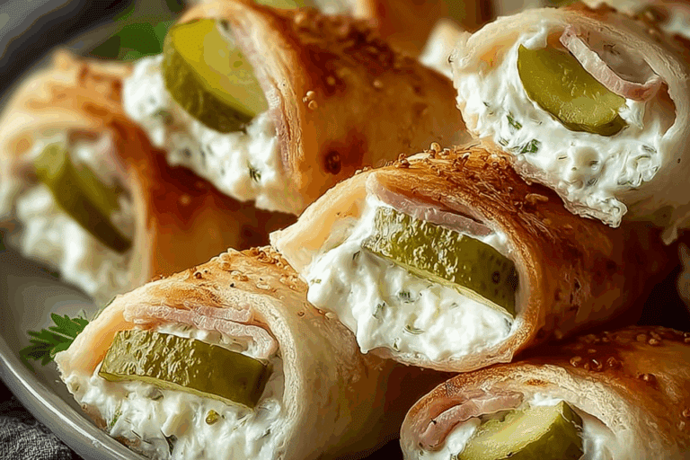 Lazy Cream Cheese Pickle Rolls