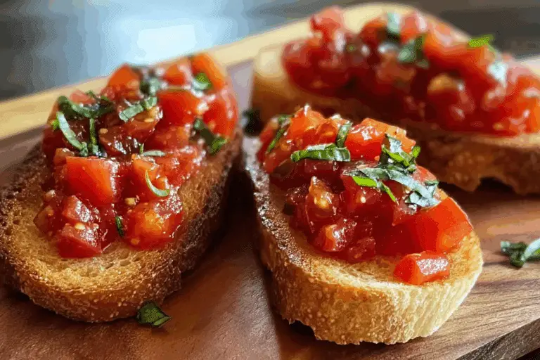 Tomato Jam Bruschetta