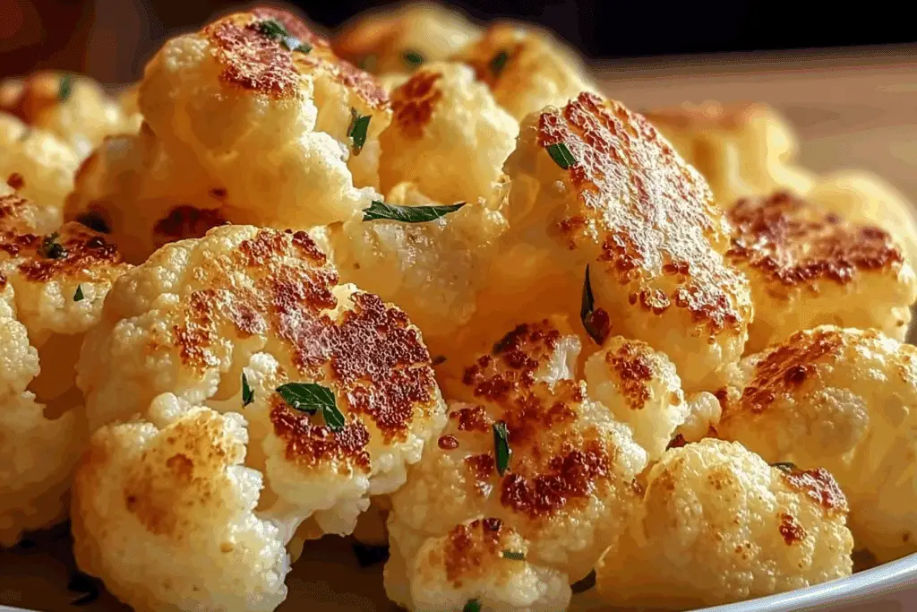 Cheesy Garlic Parmesan Cauliflower