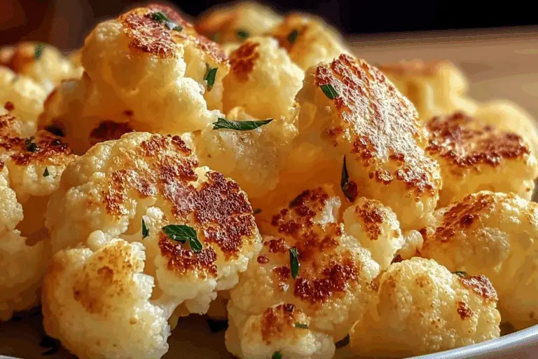 Cheesy Garlic Parmesan Cauliflower