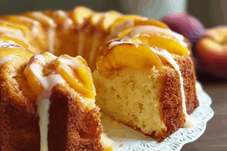 Peach Buttermilk Pound Cake