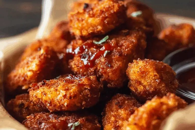 Homemade BBQ Chip Chicken Nuggets