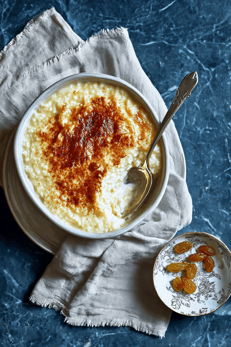 Classic rice pudding
