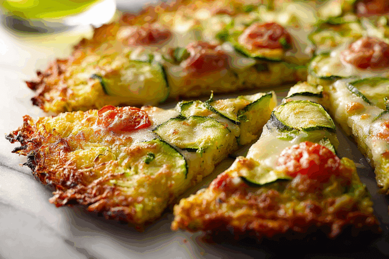 Zucchini-Crusted Pizza
