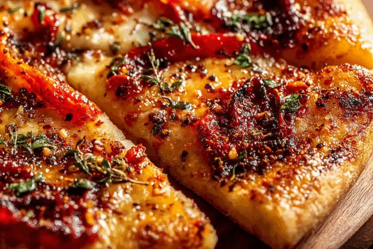 Calabrian Chili Roasted Red Pepper Pizza