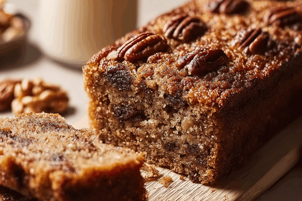 Date and Walnut Traybake Cake
