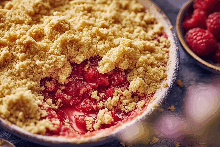 Raspberry & Shortbread Crumble