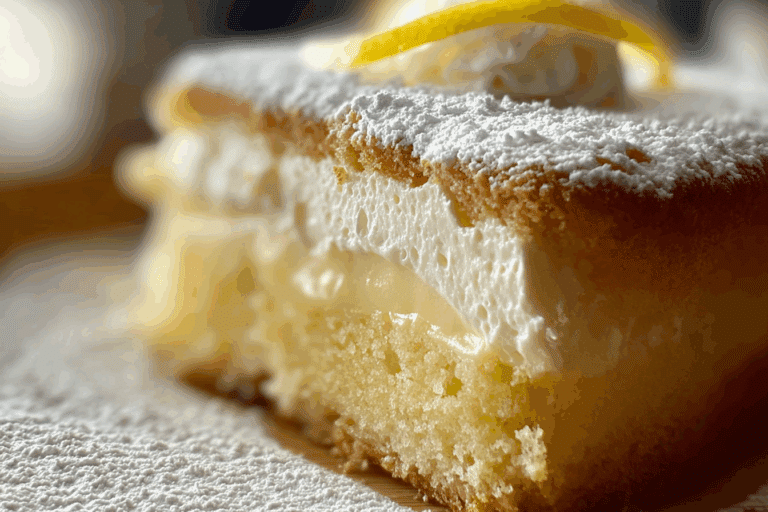 Homemade Copycat Olive Garden Lemon Cream Cake