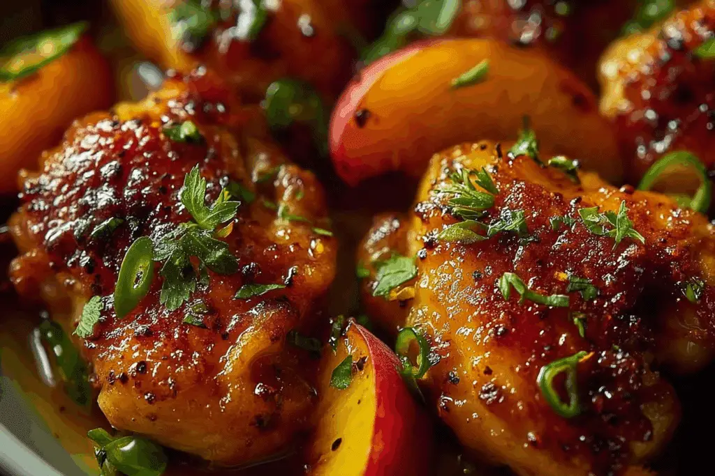 Jalapeño Peach Chicken