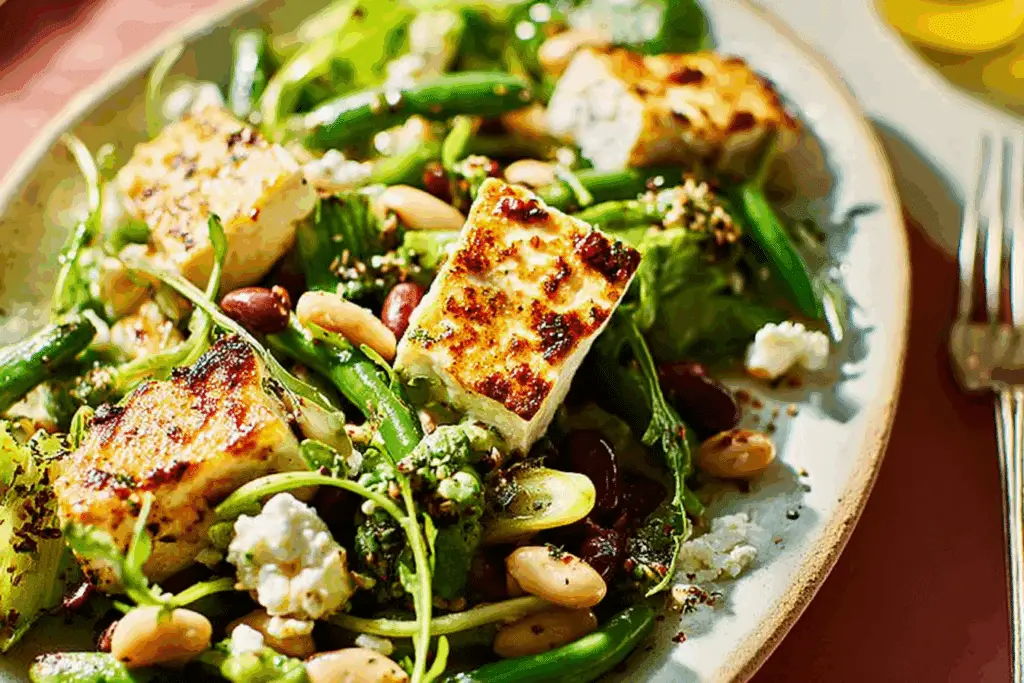 Baked Feta & Bean Salad
