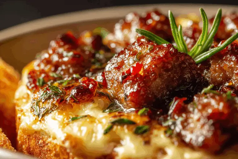 Sausage Baked Brie