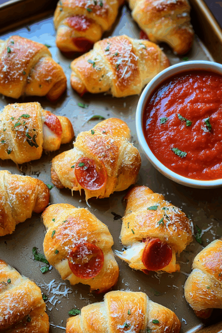 Pepperoni Pizza Crescent Rolls