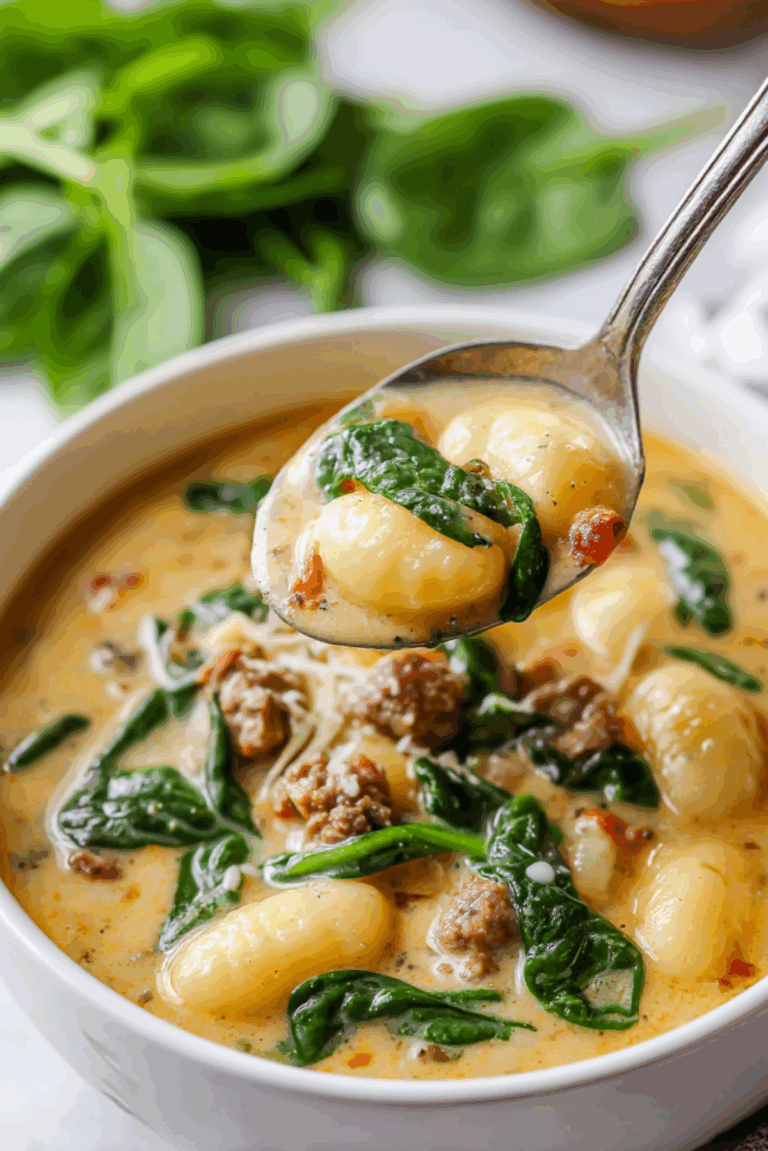 Creamy Sausage Gnocchi Soup