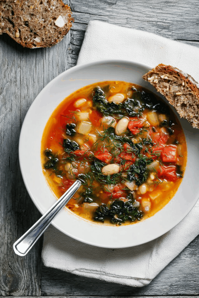Tuscan Soup with White Beans