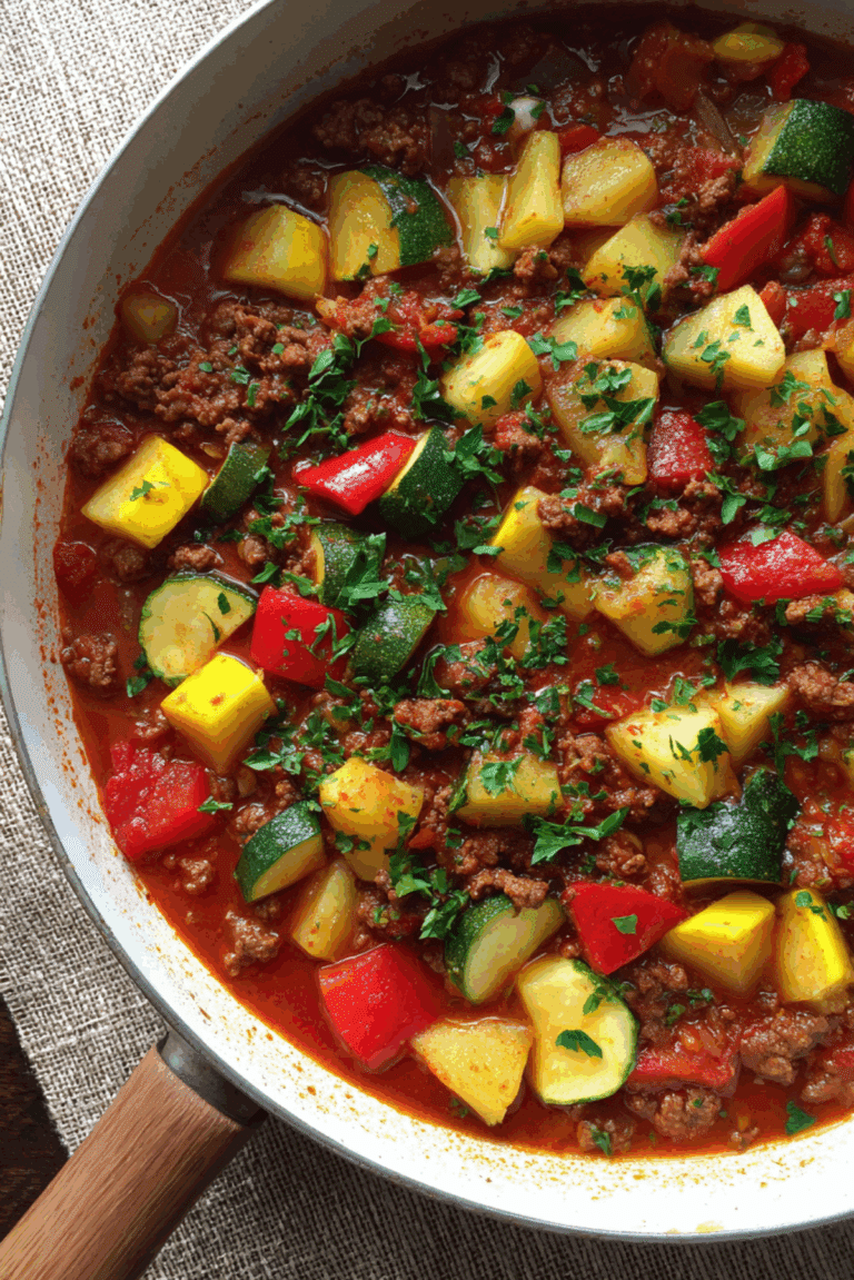 Ground Beef Veggie Stew