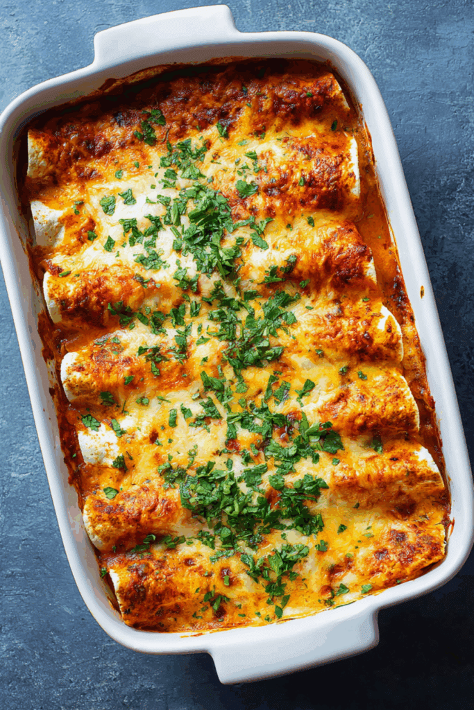 Rolled Shrimp Enchiladas