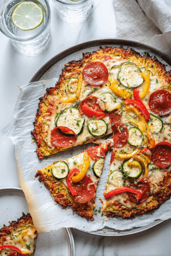 Zucchini-Crusted Pizza