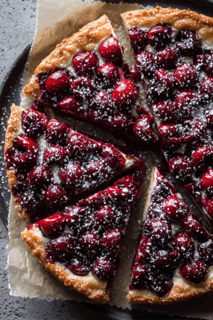 Cherry Dessert Pizza