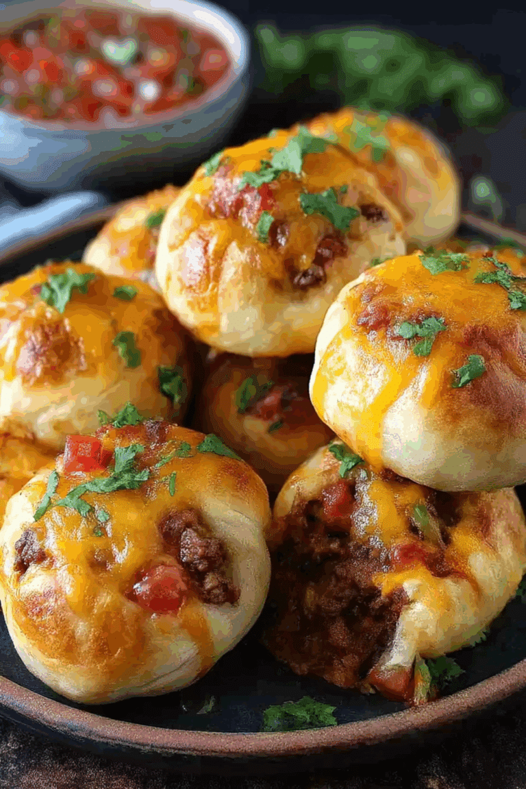 Air Fryer Cheesy Taco Bombs